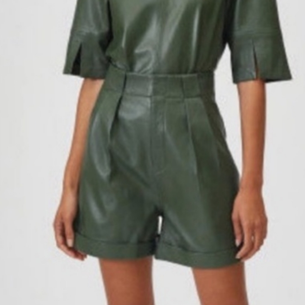 Nwot Equipment Boyde Leather Shorts